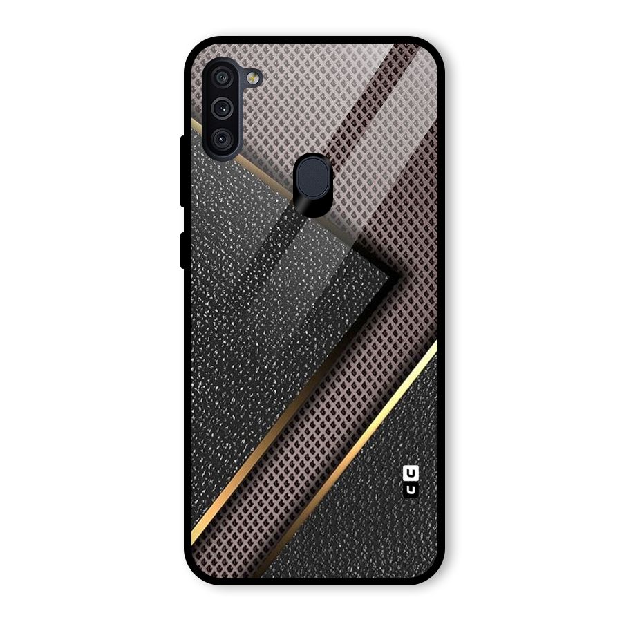 Rugged Polka Design Glass Back Case for Galaxy M11