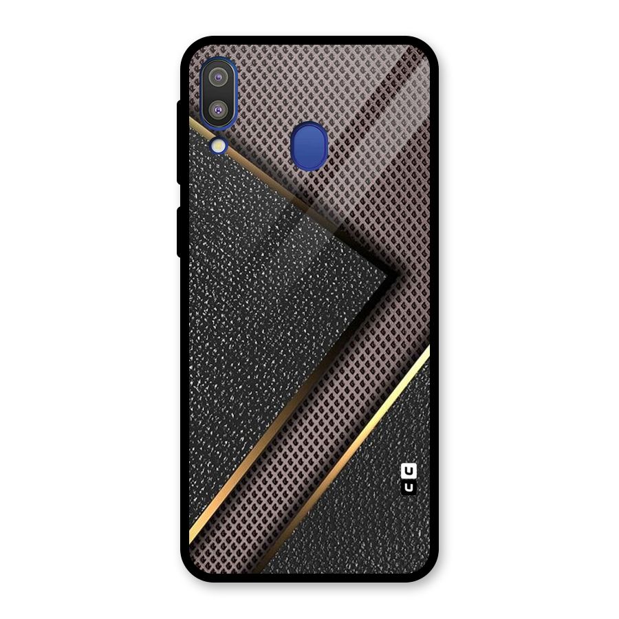 Rugged Polka Design Glass Back Case for Galaxy M20