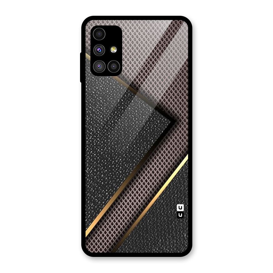 Rugged Polka Design Glass Back Case for Galaxy M51