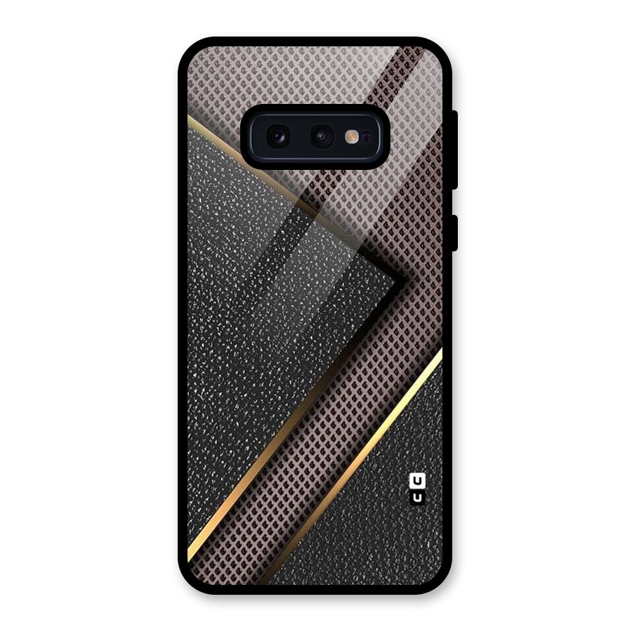Rugged Polka Design Glass Back Case for Galaxy S10e