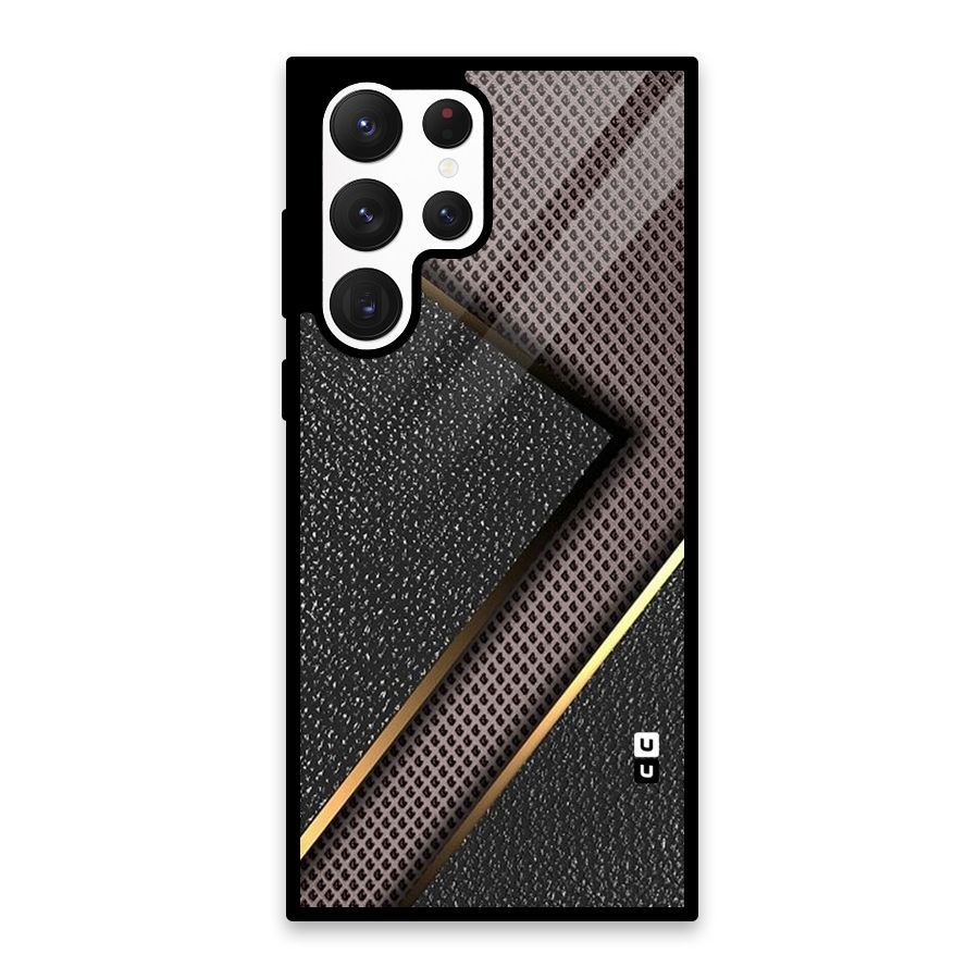 Rugged Polka Design Glass Back Case for Galaxy S22 Ultra 5G