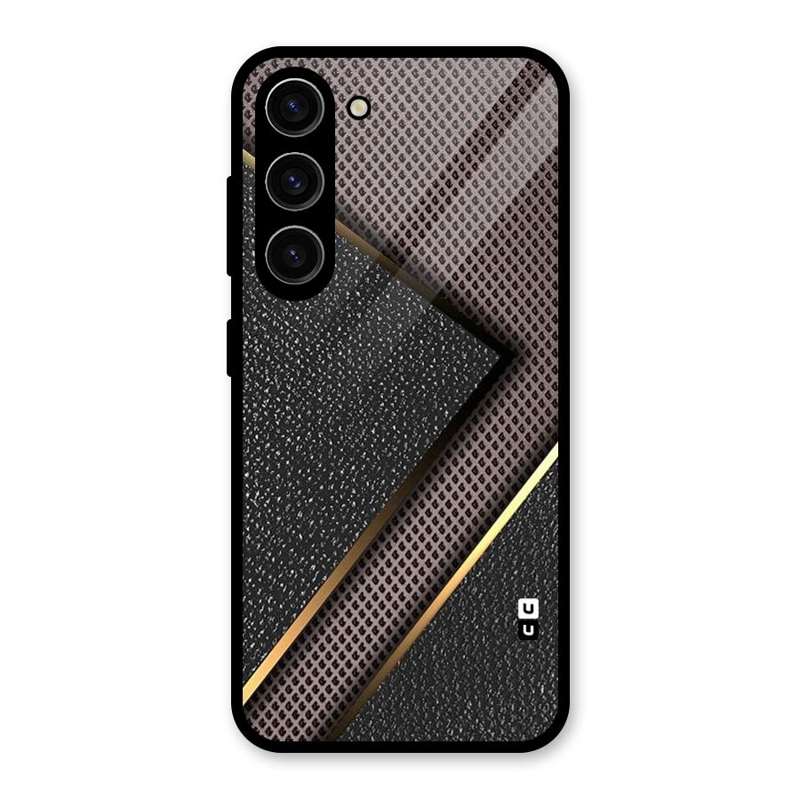 Rugged Polka Design Glass Back Case for Galaxy S23