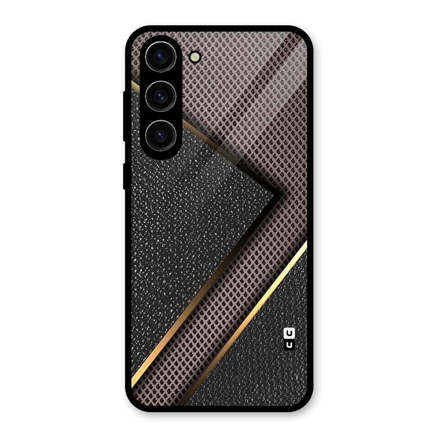 Rugged Polka Design Glass Back Case for Galaxy S23 Plus