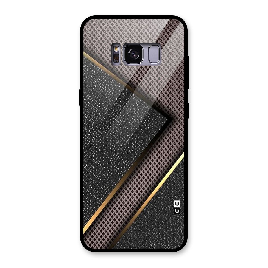 Rugged Polka Design Glass Back Case for Galaxy S8