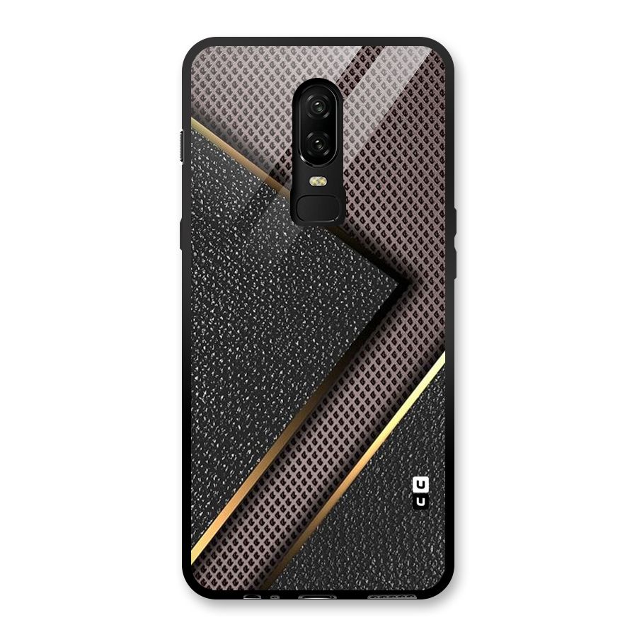 Rugged Polka Design Glass Back Case for OnePlus 6
