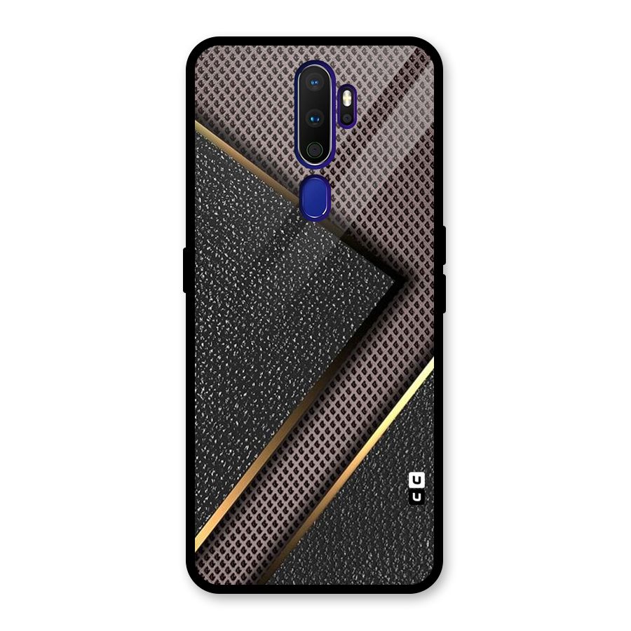 Rugged Polka Design Glass Back Case for Oppo A9 (2020)