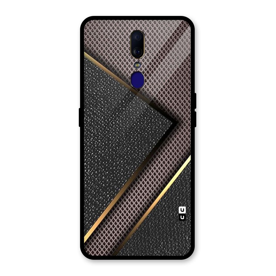 Rugged Polka Design Glass Back Case for Oppo F11