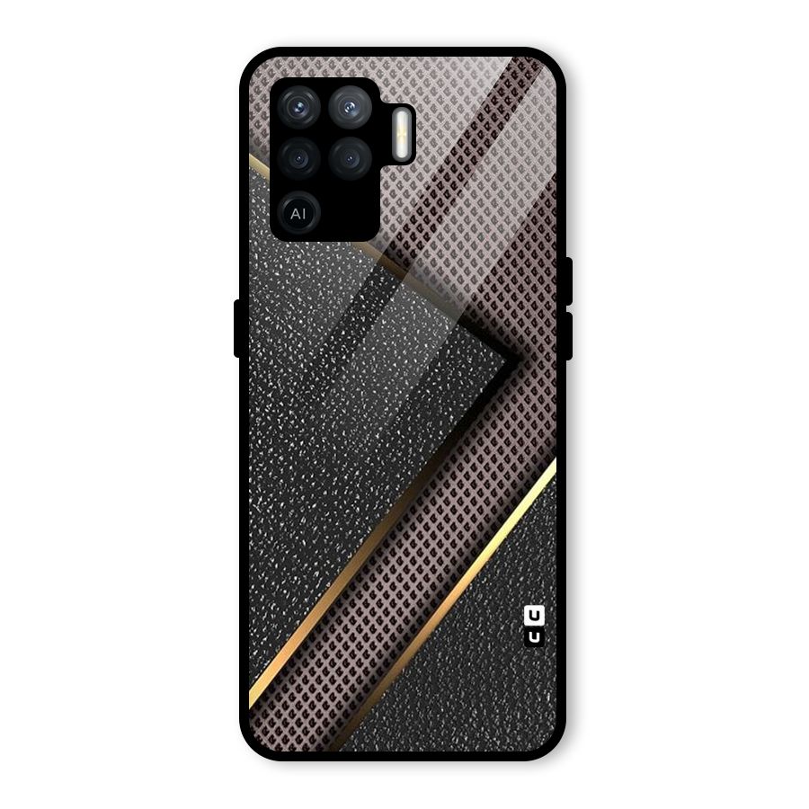 Rugged Polka Design Glass Back Case for Oppo F19 Pro