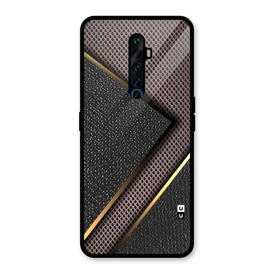 Rugged Polka Design Glass Back Case for Oppo Reno2 F
