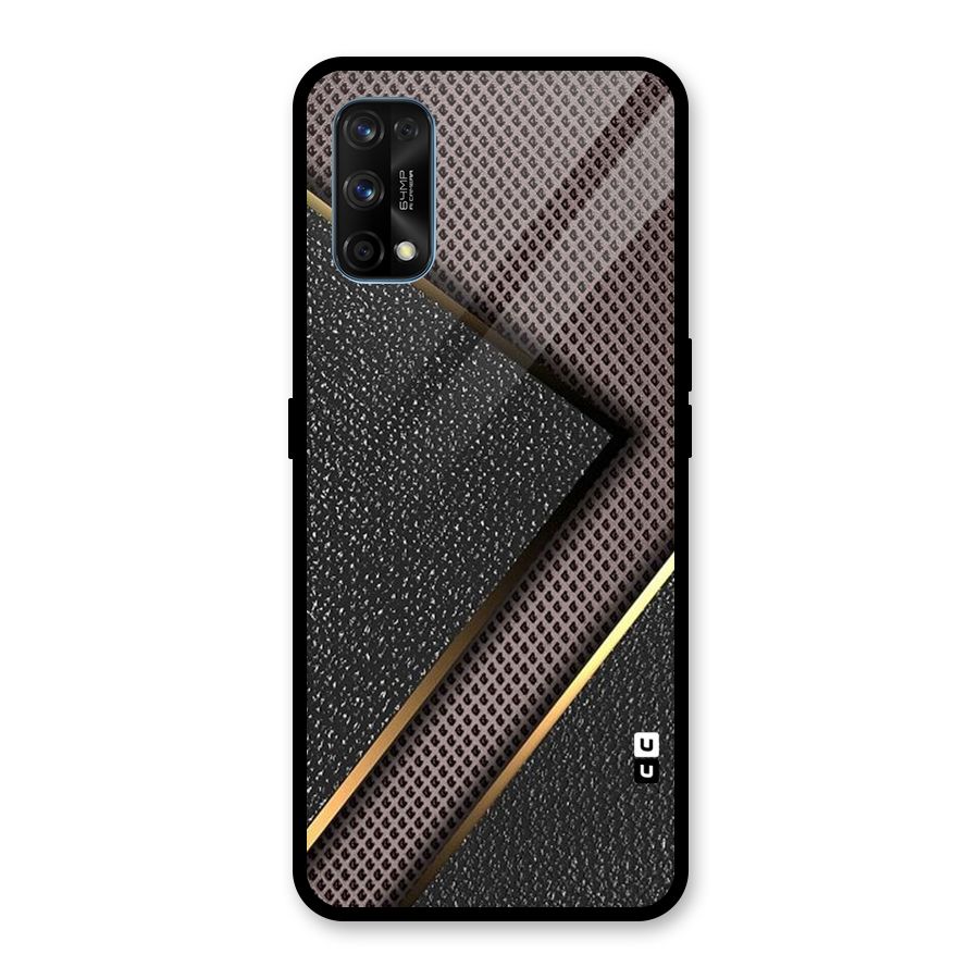 Rugged Polka Design Glass Back Case for Realme 7 Pro
