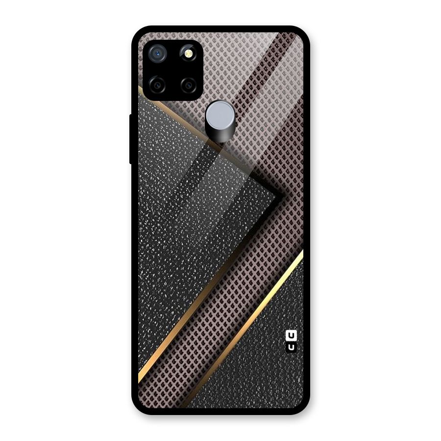 Rugged Polka Design Glass Back Case for Realme C15