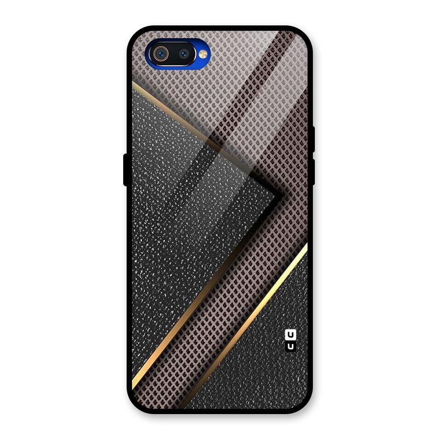 Rugged Polka Design Glass Back Case for Realme C2
