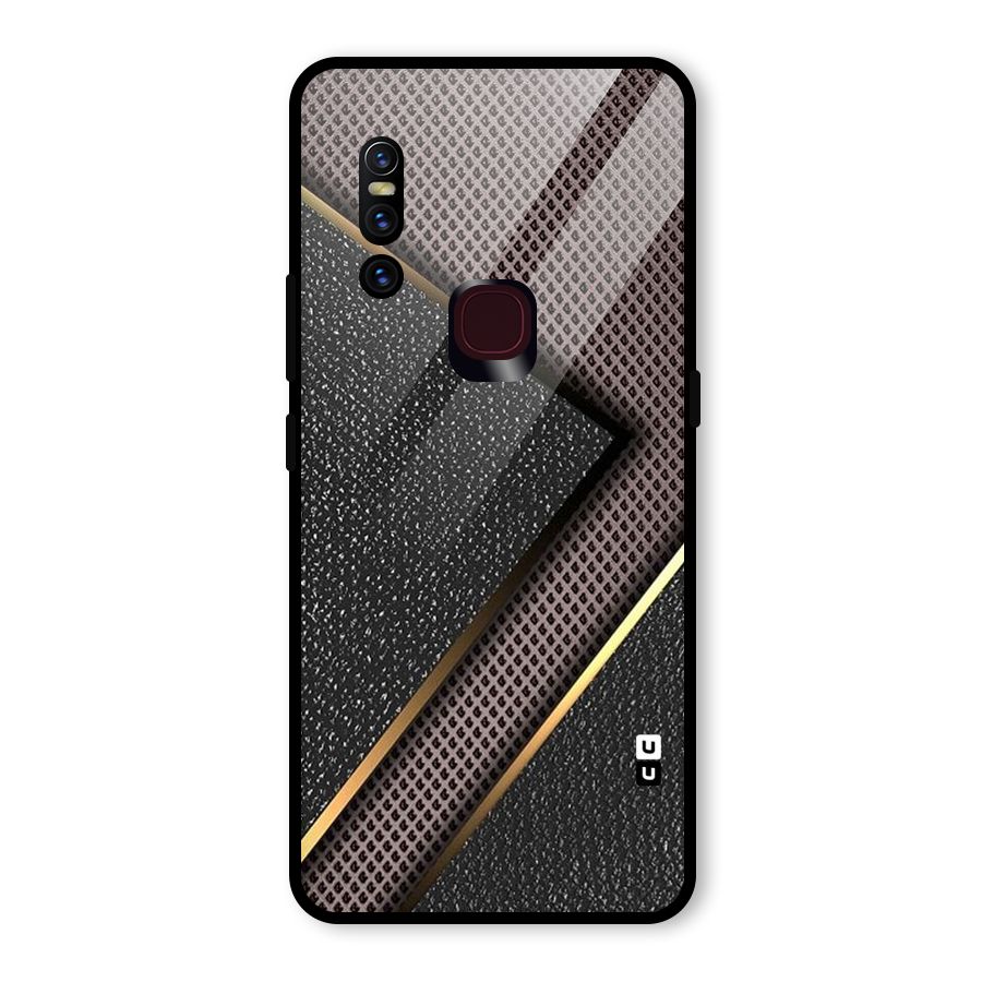Rugged Polka Design Glass Back Case for Vivo V15