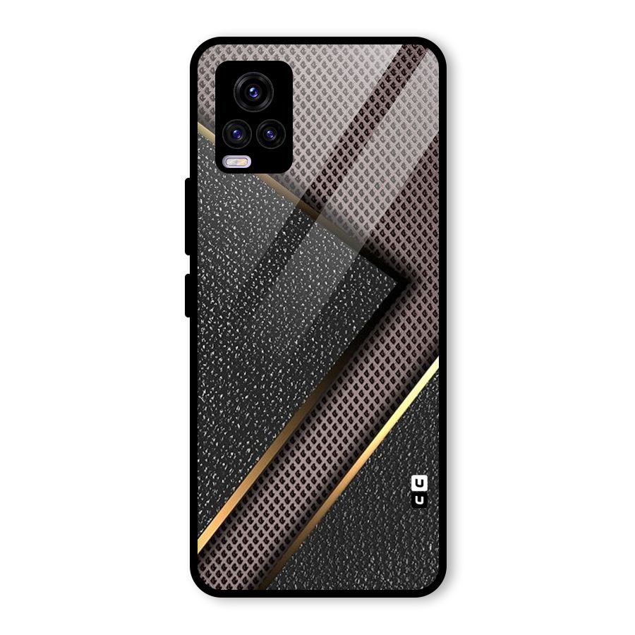 Rugged Polka Design Glass Back Case for Vivo V20