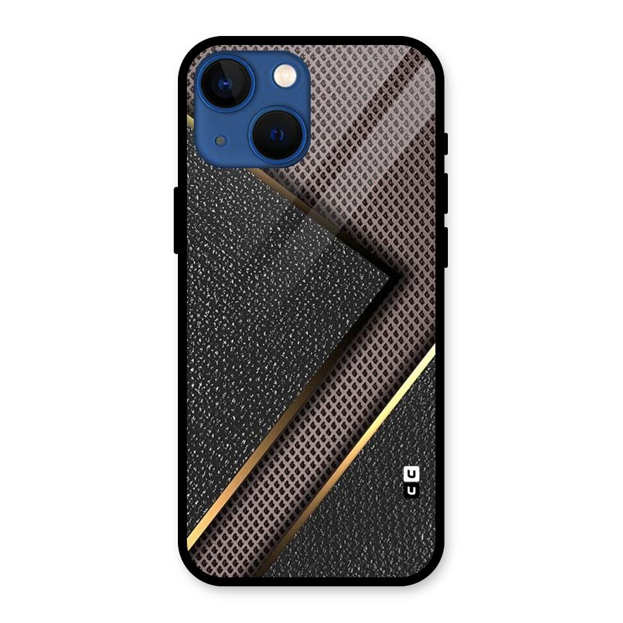 Rugged Polka Design Glass Back Case for iPhone 13 Mini