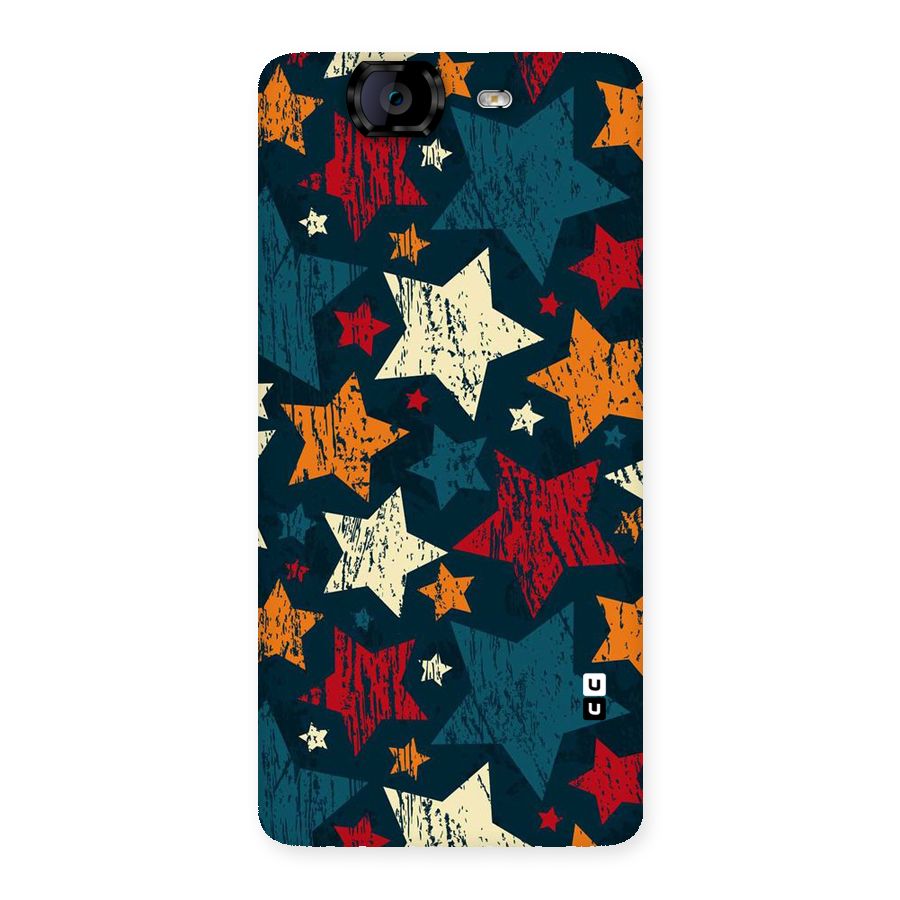 Rugged Star Design Back Case for Canvas Knight A350