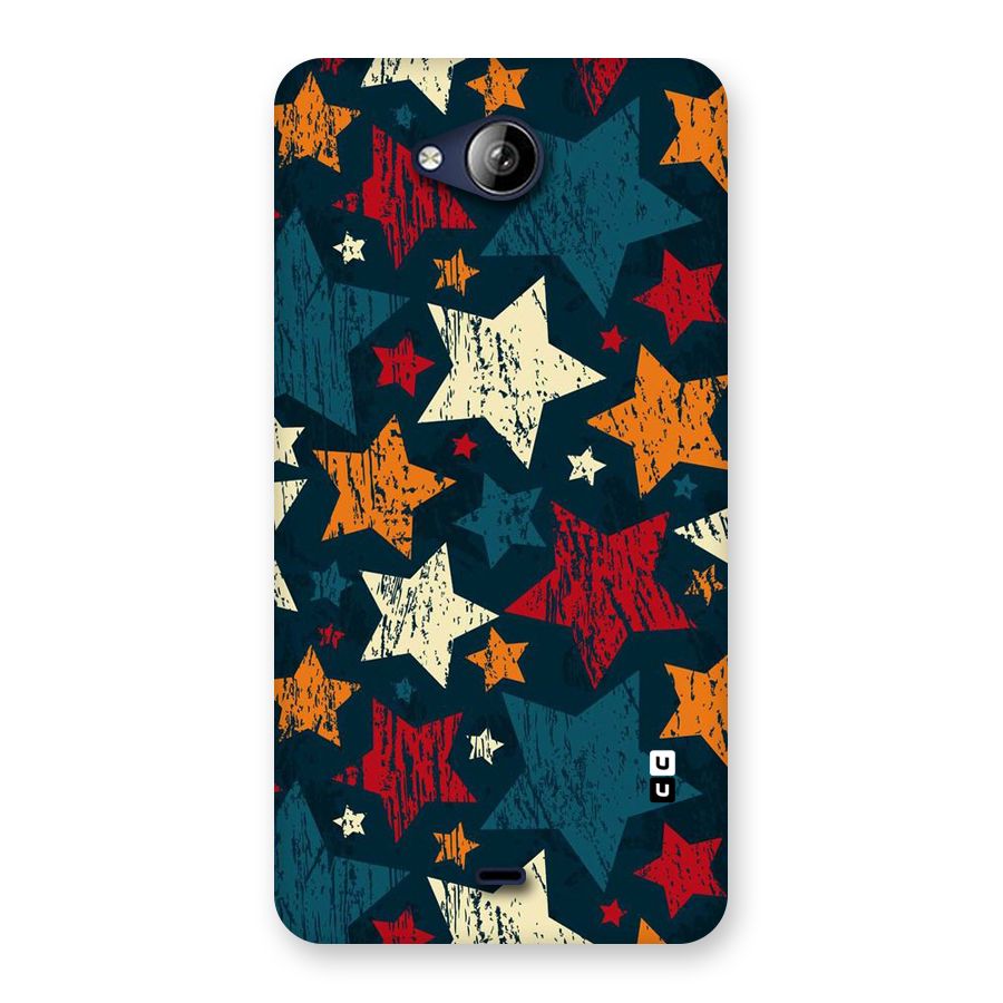 Rugged Star Design Back Case for Canvas Play Q355