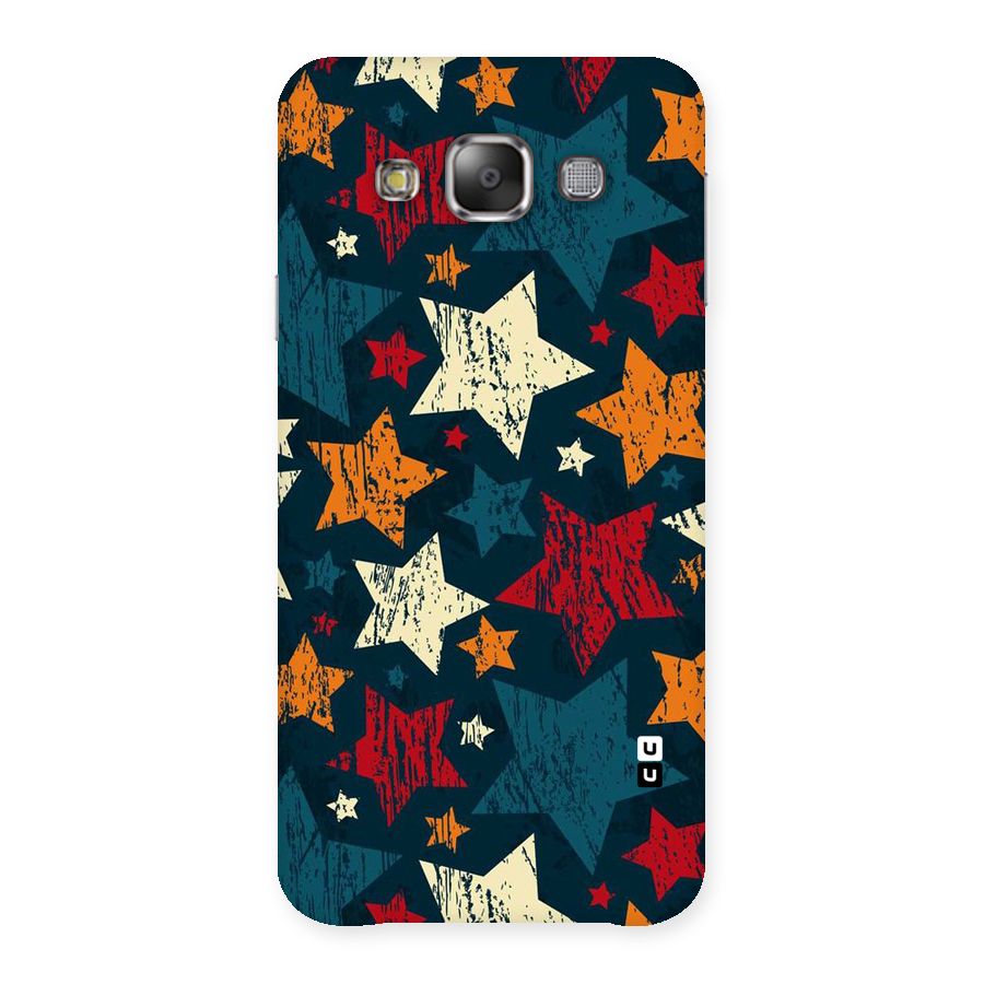 Rugged Star Design Back Case for Galaxy E7