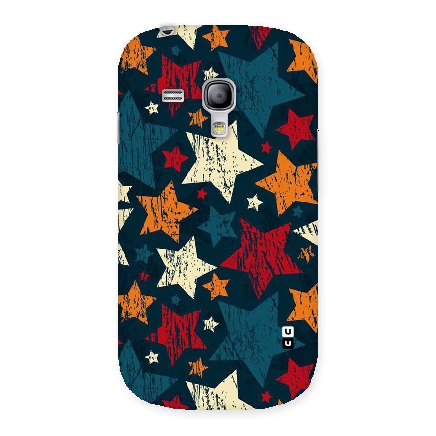 Rugged Star Design Back Case for Galaxy S3 Mini
