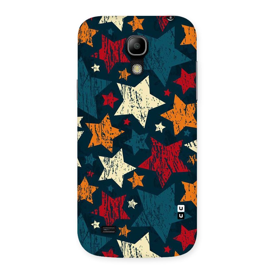 Rugged Star Design Back Case for Galaxy S4 Mini