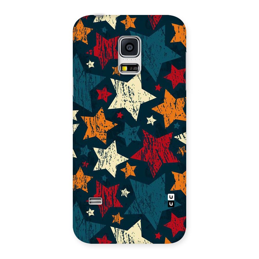 Rugged Star Design Back Case for Galaxy S5 Mini