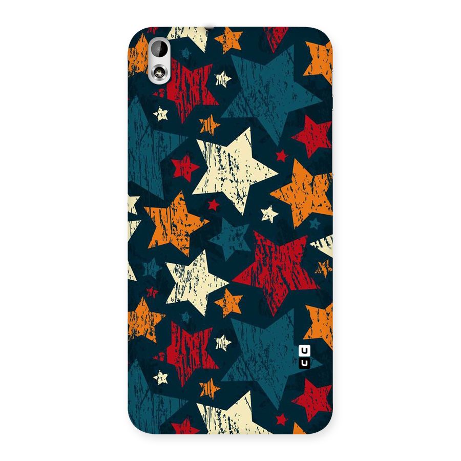 Rugged Star Design Back Case for HTC Desire 816g