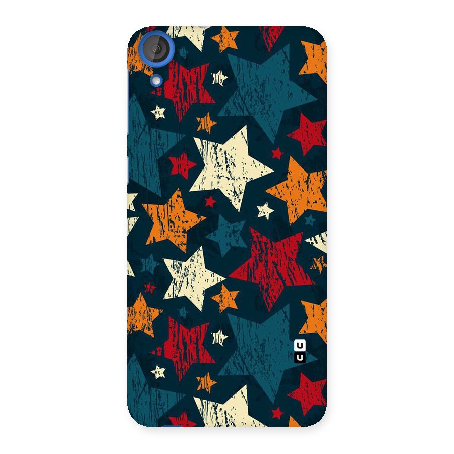 Rugged Star Design Back Case for HTC Desire 820