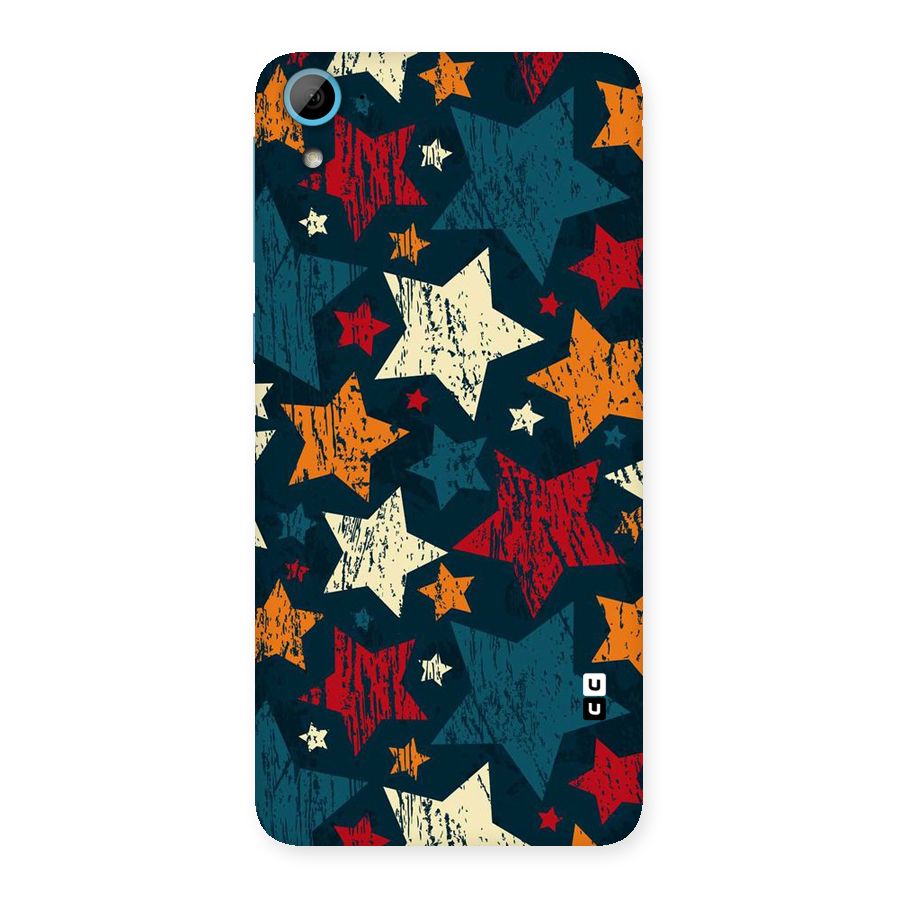 Rugged Star Design Back Case for HTC Desire 826