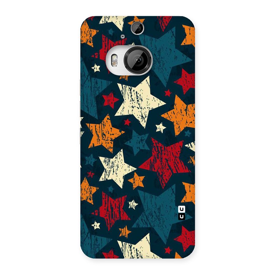 Rugged Star Design Back Case for HTC One M9 Plus