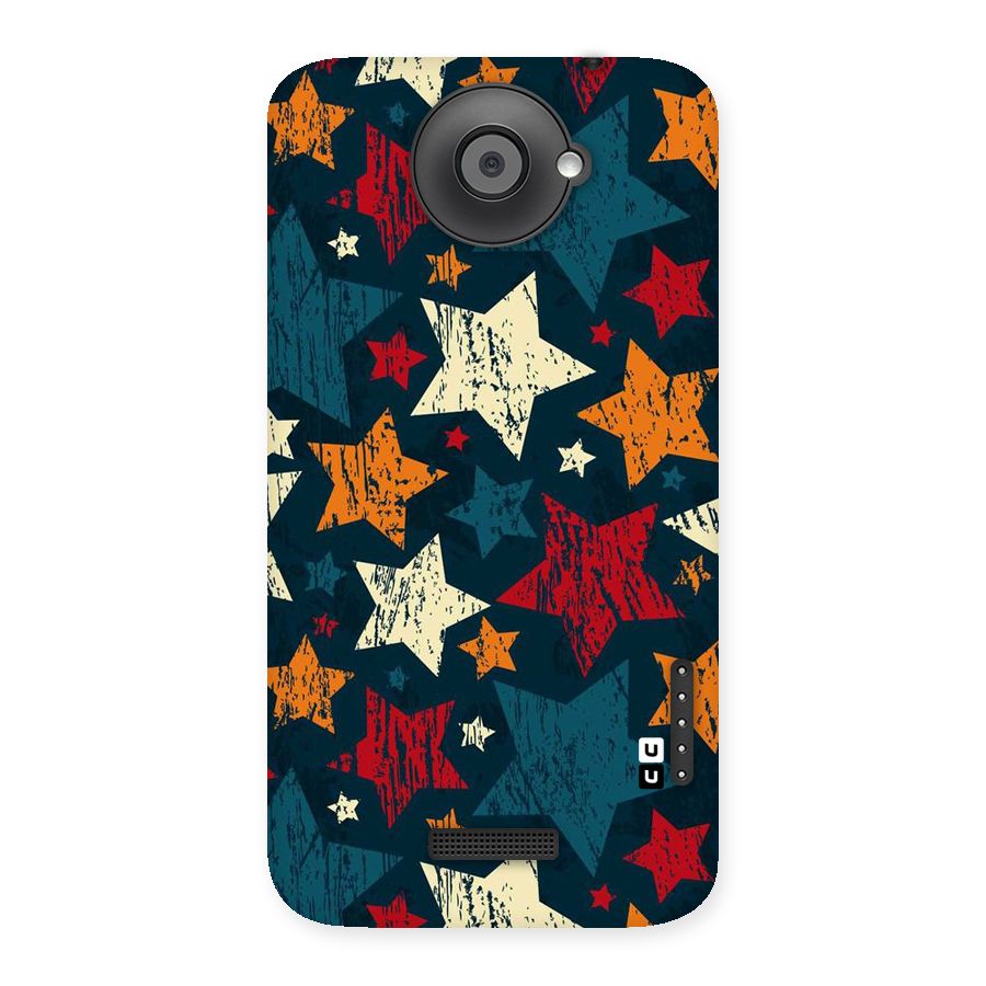 Rugged Star Design Back Case for HTC One X