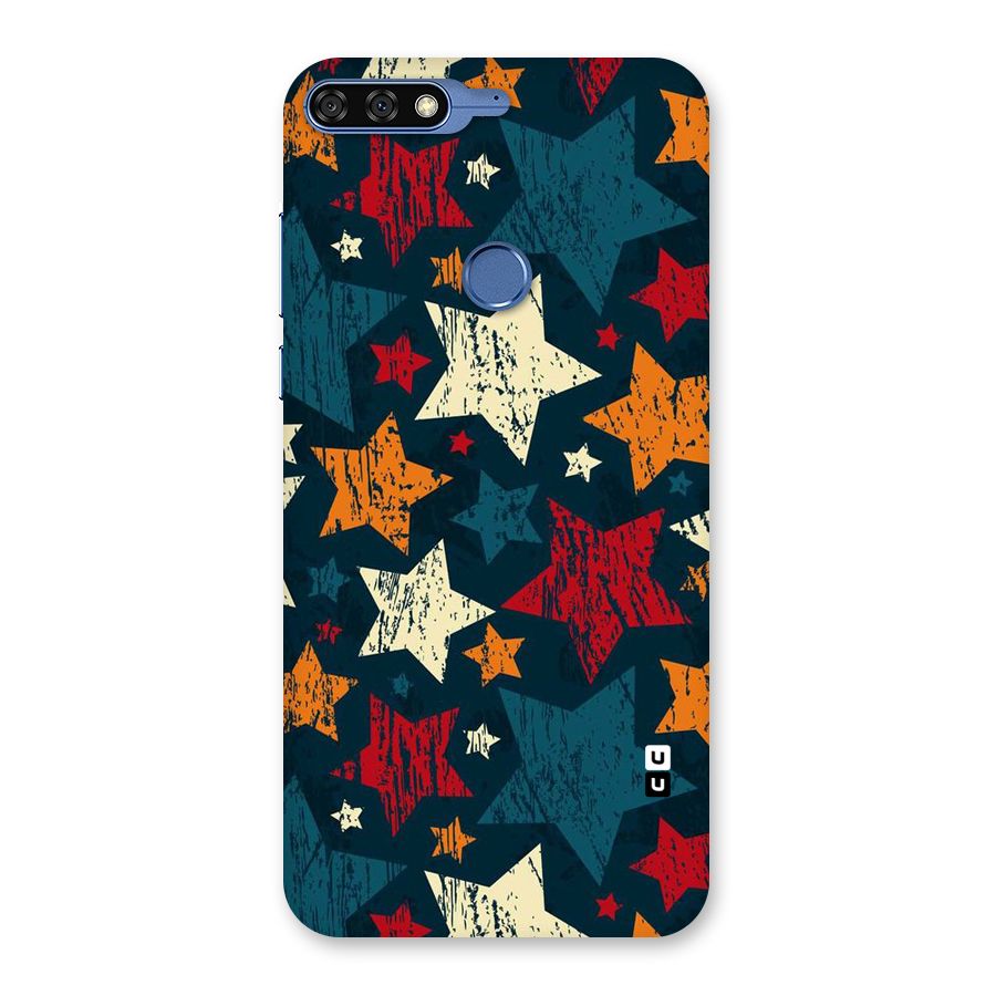 Rugged Star Design Back Case for Honor 7C