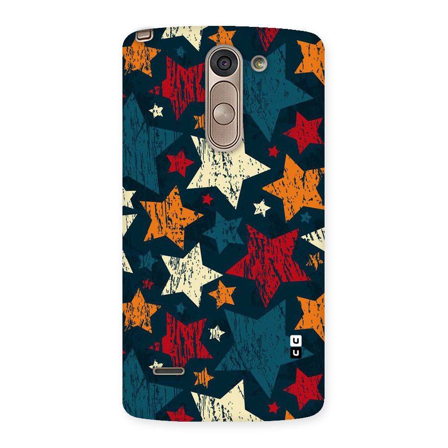 Rugged Star Design Back Case for LG G3 Stylus