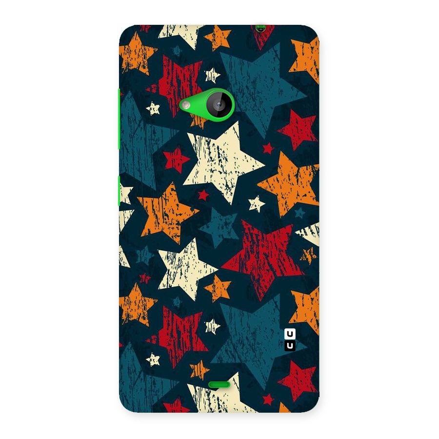 Rugged Star Design Back Case for Lumia 535