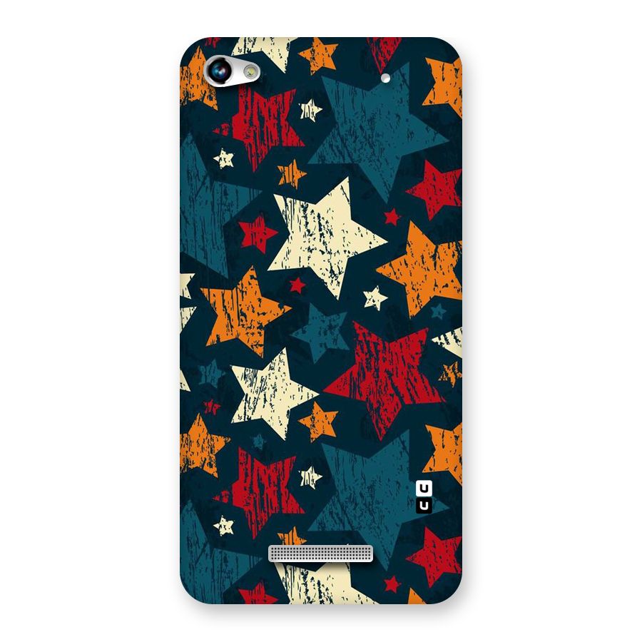 Rugged Star Design Back Case for Micromax Hue 2