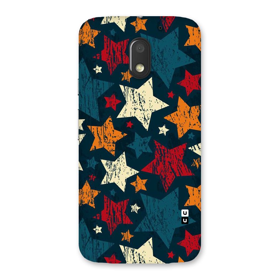 Rugged Star Design Back Case for Moto E3 Power
