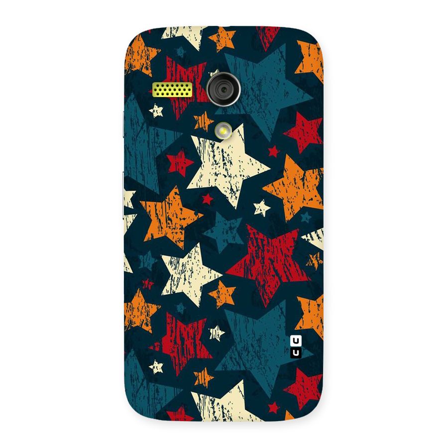 Rugged Star Design Back Case for Moto G