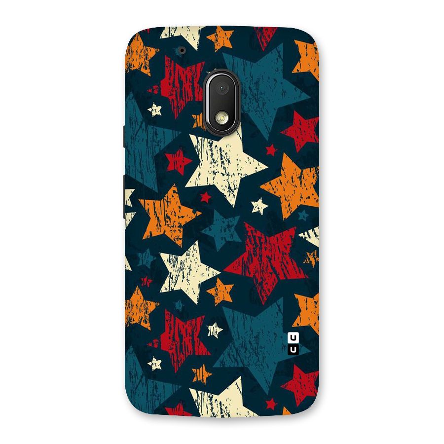 Rugged Star Design Back Case for Moto G4 Play