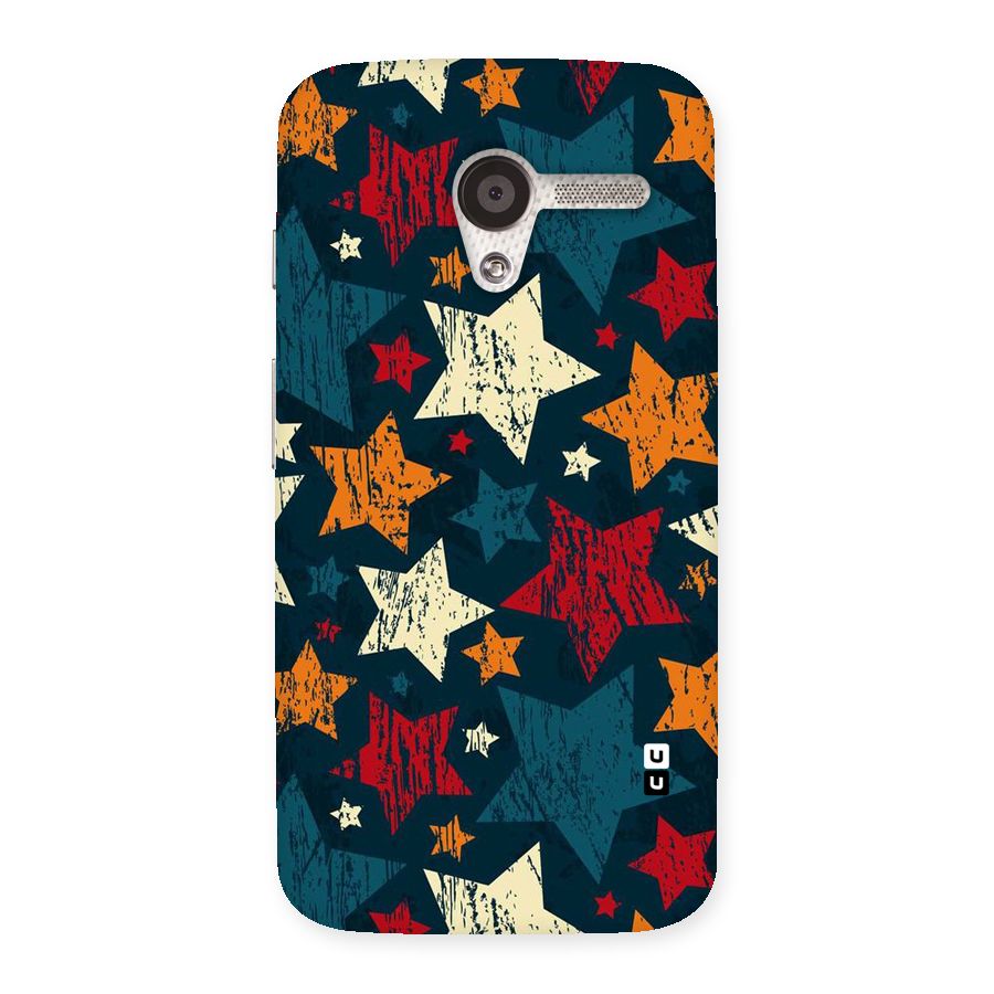 Rugged Star Design Back Case for Moto X