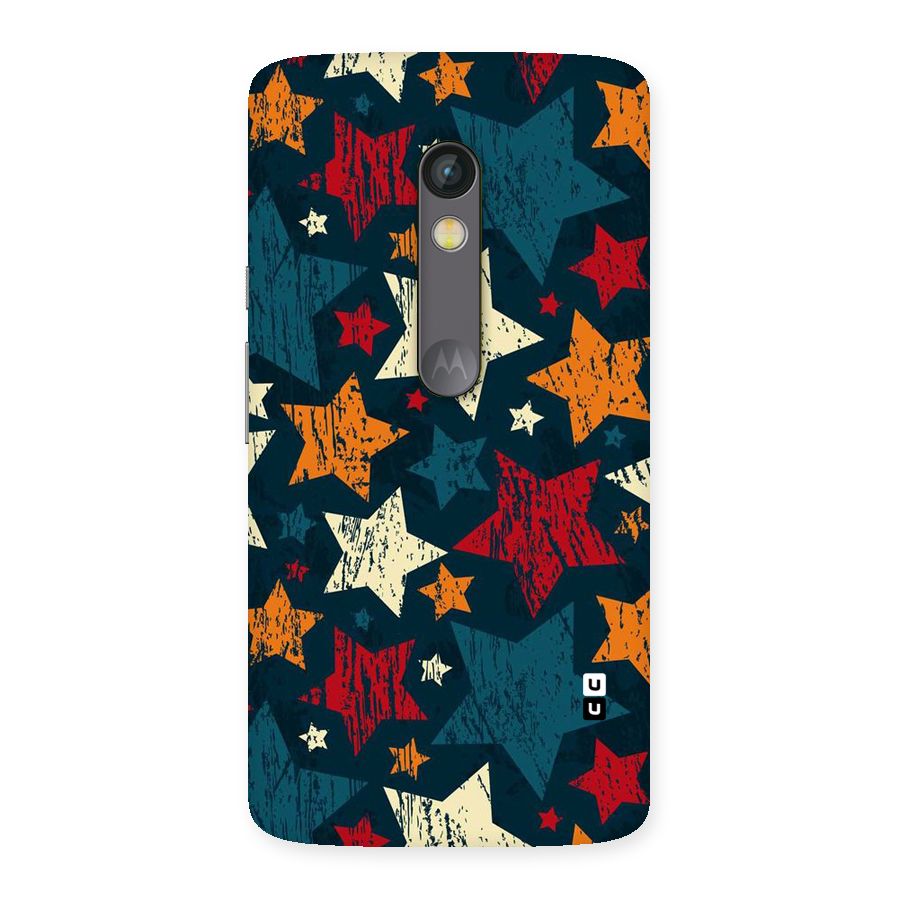 Rugged Star Design Back Case for Moto X Play