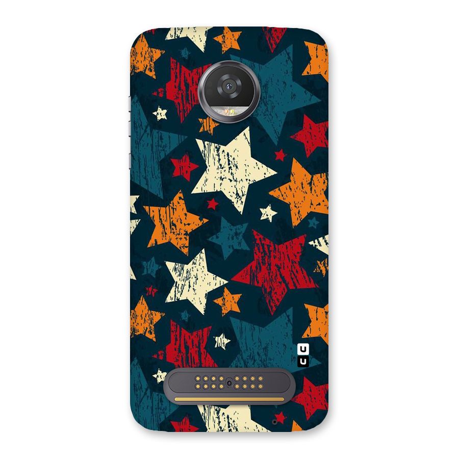 Rugged Star Design Back Case for Moto Z2 Play