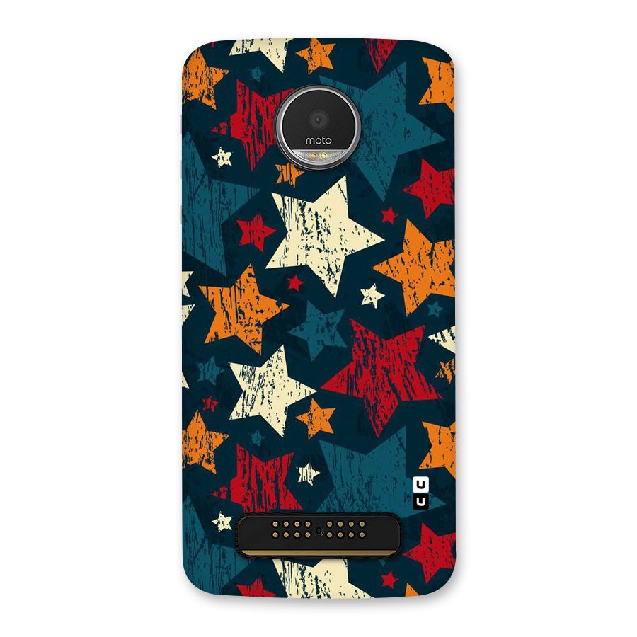 Rugged Star Design Back Case for Moto Z Play
