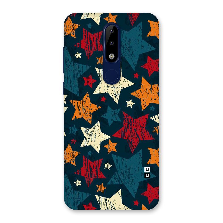 Rugged Star Design Back Case for Nokia 5.1 Plus