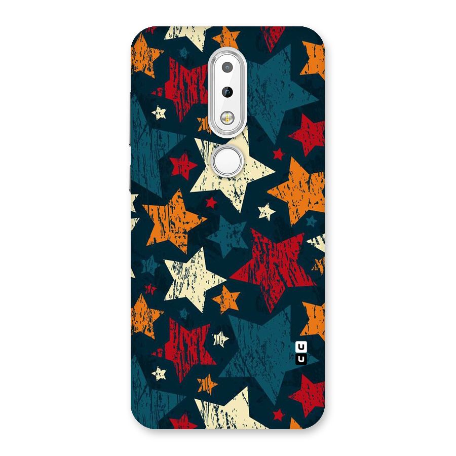 Rugged Star Design Back Case for Nokia 6.1 Plus