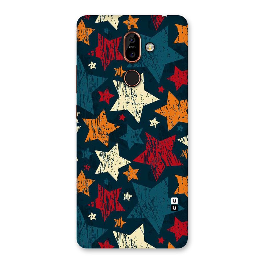 Rugged Star Design Back Case for Nokia 7 Plus