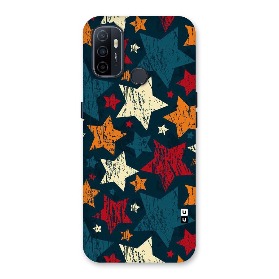 Rugged Star Design Back Case for Oppo A32