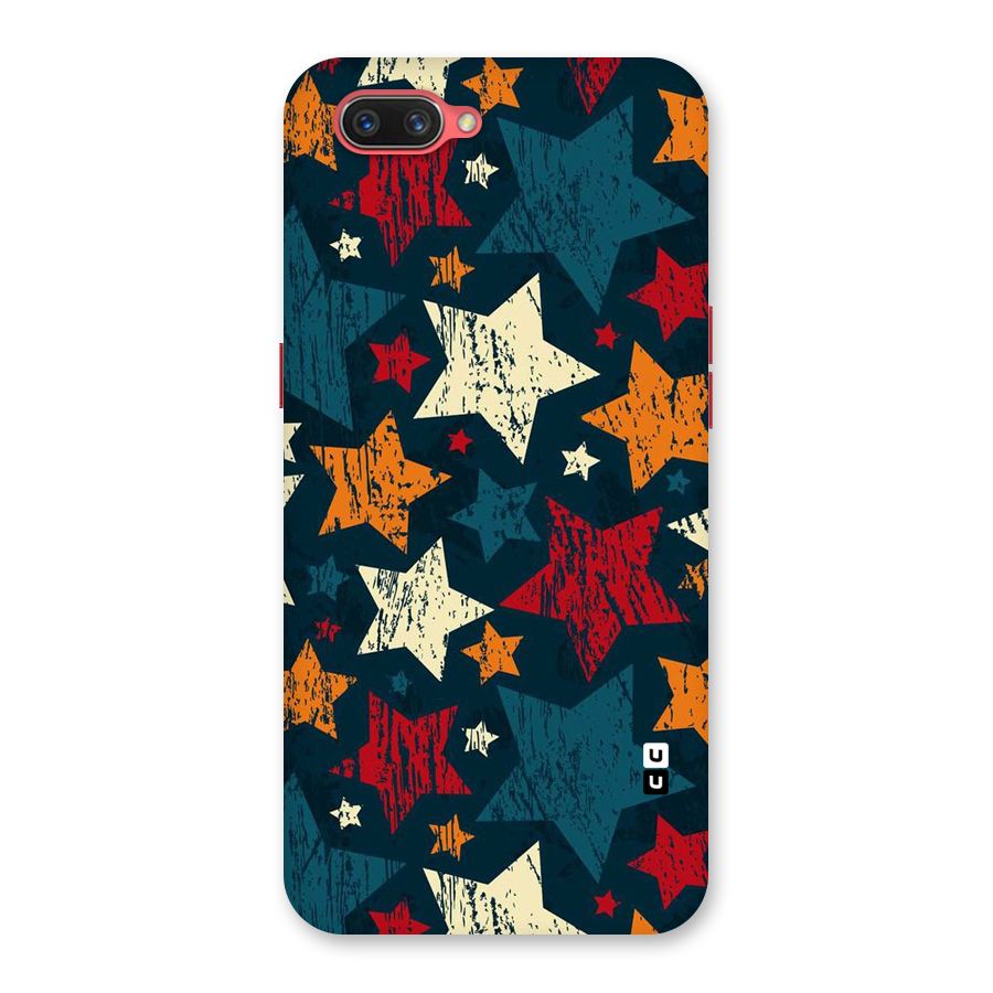Rugged Star Design Back Case for Oppo A3s