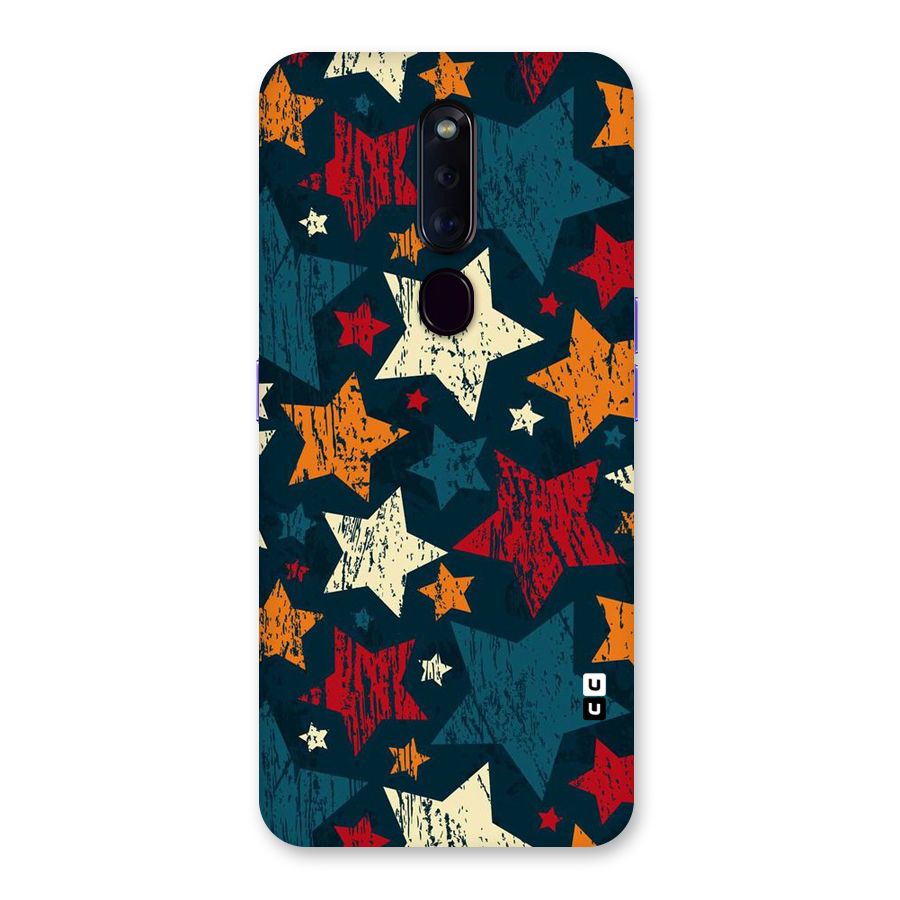 Rugged Star Design Back Case for Oppo F11 Pro