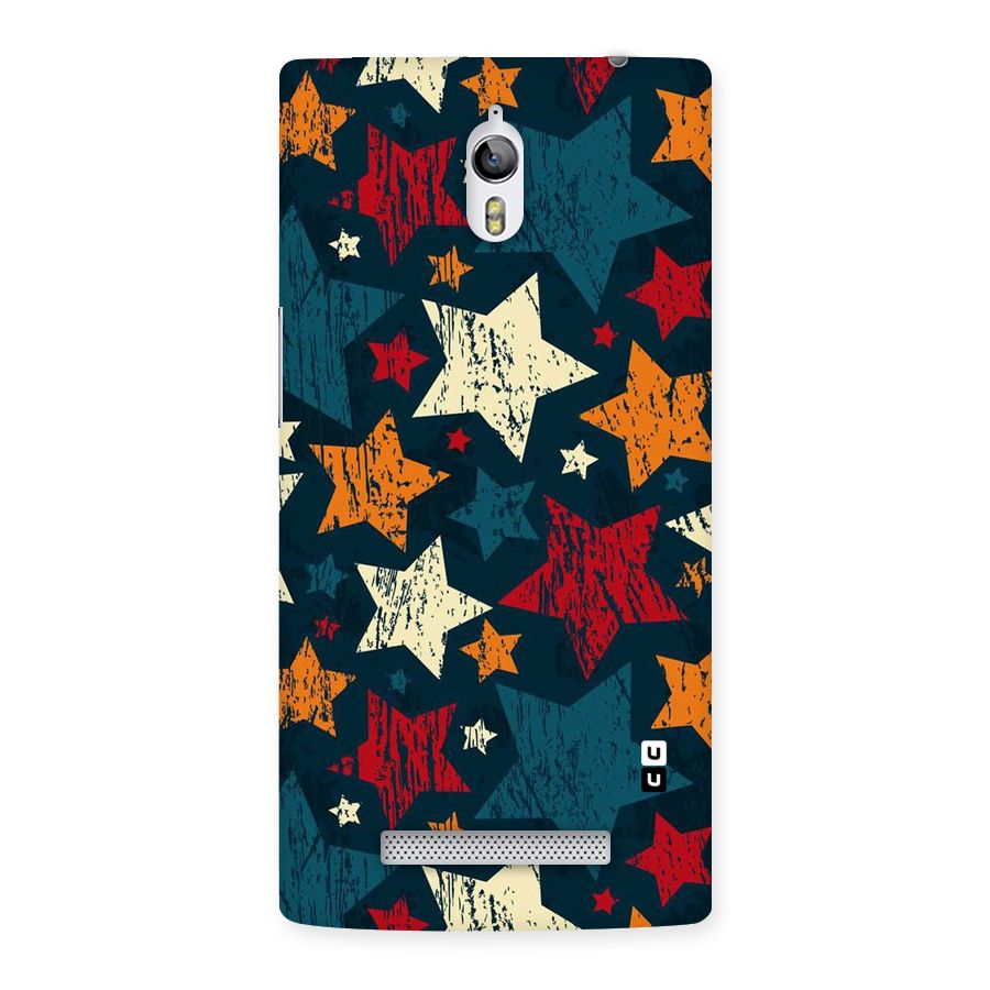 Rugged Star Design Back Case for Oppo Find 7