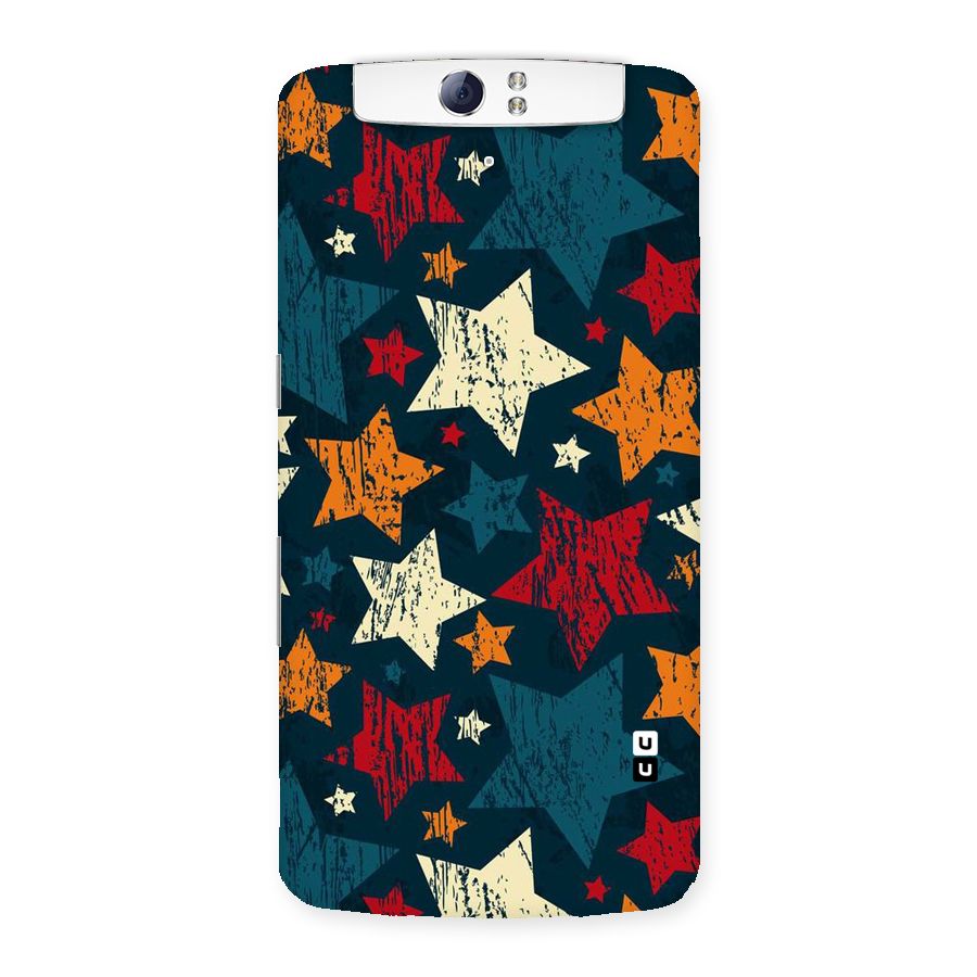 Rugged Star Design Back Case for Oppo N1