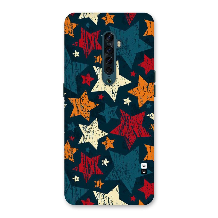 Rugged Star Design Back Case for Oppo Reno2
